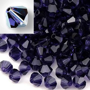 Бусины Preciosa MC Rondelle Bead Indian Deep Tanzanite 20480