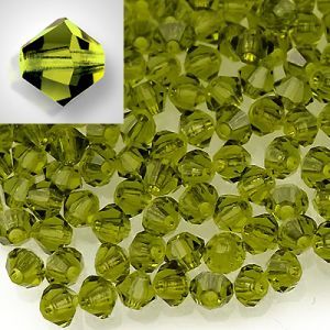 Бусины Preciosa MC Rondelle Bead Olivine 50230