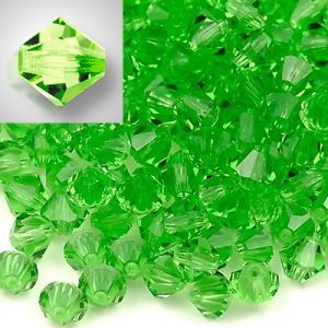 Бусины Preciosa MC Rondelle Bead Peridot 50520 AB