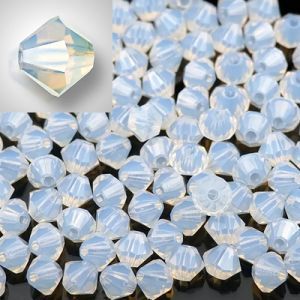 Бусины Preciosa MC Rondelle Bead White Opal 01000 Бусины Preciosa MC Rondelle Bead White Opal 01000
