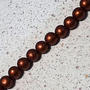 Бусины на нити 083 коричневые