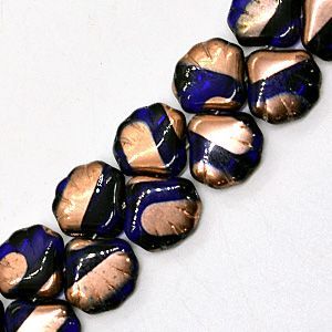 Бусины на нити 025 черные/серые