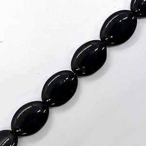 Бусины на нити 004 черные/серые