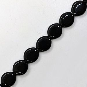 Бусины на нити 002 черные/серые