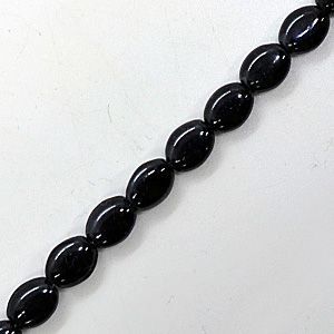 Бусины на нити 001 черные/серые