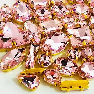 Набор страз в цапе 58 шт. Pink Набор страз в цапе 58 шт. Pink