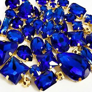 Набор страз в цапе 58 шт. Royalblue Набор страз в цапе 58 шт. Royalblue