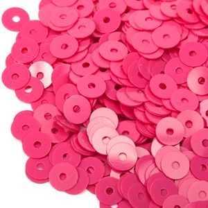 Пайетки плоские 4374, Rosso Fucsia 3 мм
