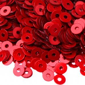 Пайетки плоские 4369, Rosso Metal (M2) 3 мм