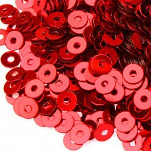 Пайетки плоские 4061, Rosso 3 мм