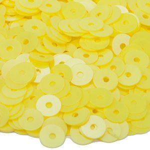 Пайетки плоские 2134, Giallo Limone Opaline 3 мм