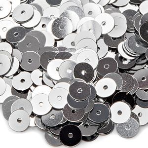 Пайетки плоские 1111, Argento Metal 3 мм