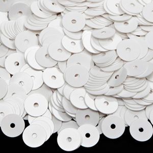 Пайетки плоские 1004, Bianco Ghiaccio 4 мм