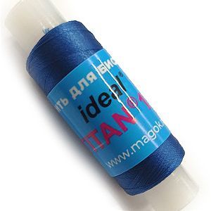 Нитки для бисера Idea Titan 110, синий