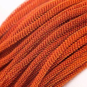 Канитель витая спираль, цвет оранжевый, 3 мм, №089 Канитель витая спираль, цвет оранжевый, 3 мм, №089