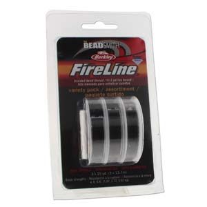 Леска Black Fireline, 0,12 мм, 0,15 мм, 0,17 мм (по 15 ярд) набор