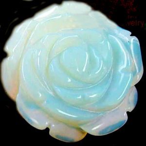 Кулон из натурального камня, розочка, Man-made Opal Кулон из натурального камня, розочка, Man-made Opal