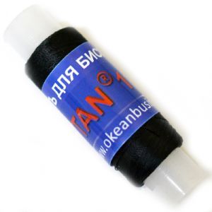 Нити для бисера Titan 110, толщина 0,1 мм, 100 м, чёрный