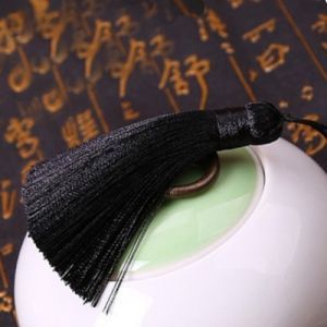 Кисточка 8 см, чёрная, для рукоделия