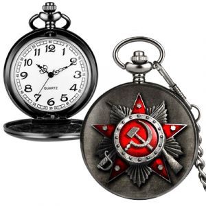 Карманные часы на цепочке #32 мужские, 47 мм, Орден
