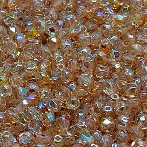 Бусины Fire Polished 3 мм, 00030-98534, Lemon Rainbow