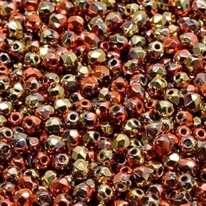 Бусины Fire Polished 3 мм, 00030-98542, Crystal California Gold Rush