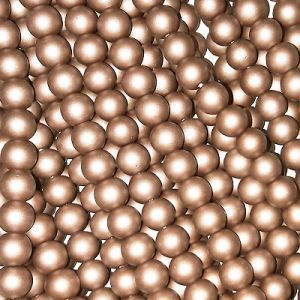 Жемчужные бусины на нити 120 матовые, цвет бежевый, 3, 4, 6 мм, Китай