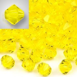 Бусины Preciosa MC Rondelle Bead Citrine 80310