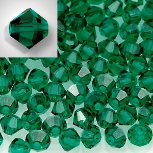Бусины Preciosa MC Rondelle Bead Emerald 50730
