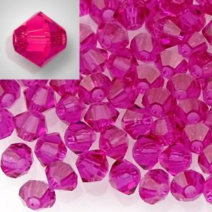 Бусины Preciosa MC Rondelle Bead Fuchsia 70350