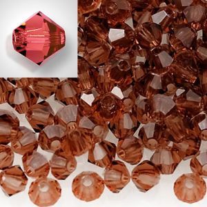 Бусины Preciosa MC Rondelle Bead Light Burgundy 90095