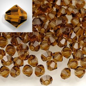Бусины Preciosa MC Rondelle Bead Smoked Topaz 10220