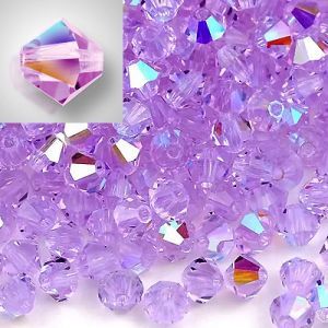 Бусины Preciosa MC Rondelle Bead Violet AB 20310