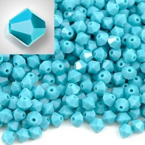 Бусины Preciosa MC Rondelle Bead Turquoise 63030