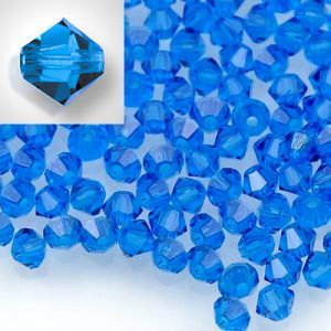 Бусины Preciosa MC Rondelle Bead Capri Blue 60310