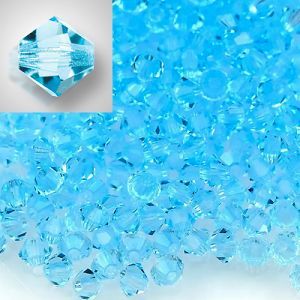 Бусины Preciosa MC Rondelle Bead Aqua Bohemica 60010