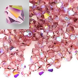 Бусины Preciosa MC Rondelle Bead Light Amethyst АВ 20020