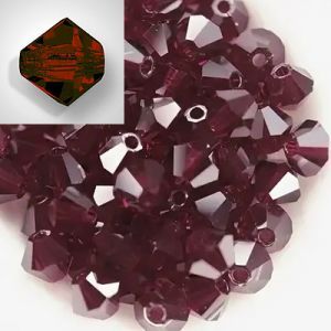 Бусины Preciosa MC Rondelle Bead Garnet 90120