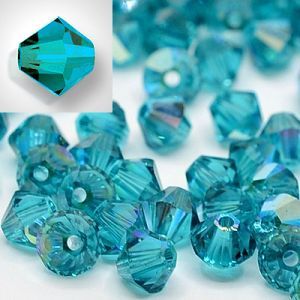 Бусины Preciosa MC Rondelle Bead Blue Zircon 60230