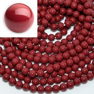 Хрустальный жемчуг Preciosa Pearl Round MAXIMA Cranberry