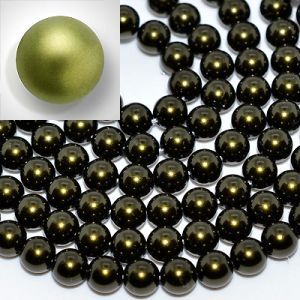 Хрустальный жемчуг Preciosa Pearl Round MAXIMA Dark green