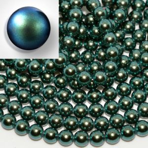 Хрустальный жемчуг Preciosa Pearl Round MAXIMA Pearlescent Peacock Green