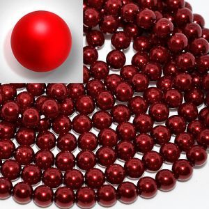 Хрустальный жемчуг Preciosa Pearl Round MAXIMA Red Хрустальный жемчуг Preciosa Pearl Round MAXIMA Red
