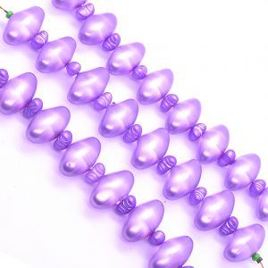 Бусины на нити 047 розовые/сиреневые