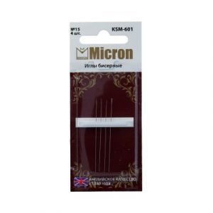 Иглы для бисера "Micron" KSM-601, №15 Иглы для бисера "Micron" KSM-601, №15