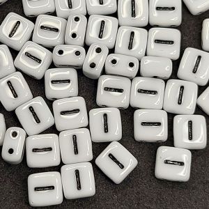 Бусина 2 Holes Square I, цвет чёрный, 6х6 мм Бусина 2 Holes Square I, цвет чёрный, 6х6 мм