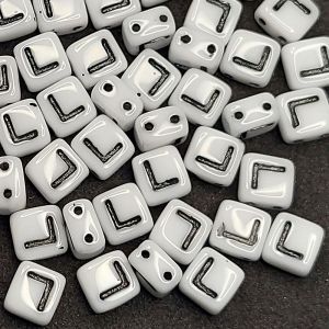 Бусина 2 Holes Square L, цвет чёрный, 6х6 мм Бусина 2 Holes Square L, цвет чёрный, 6х6 мм