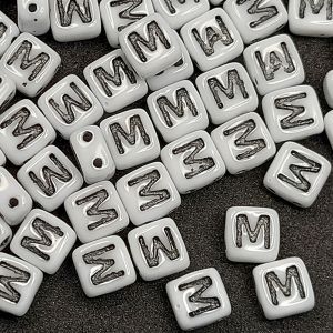 Бусина 2 Holes Square M, цвет чёрный, 6х6 мм Бусина 2 Holes Square M, цвет чёрный, 6х6 мм