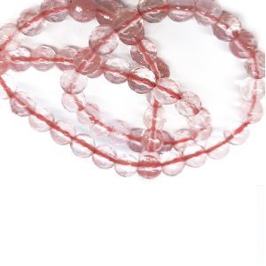 Бусины из камня на нити, 6 мм, розовые, k-6-29