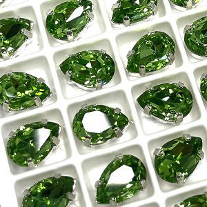 Страз в цапе капля 3003-121, Peridot Страз в цапе капля 3003-121, Peridot